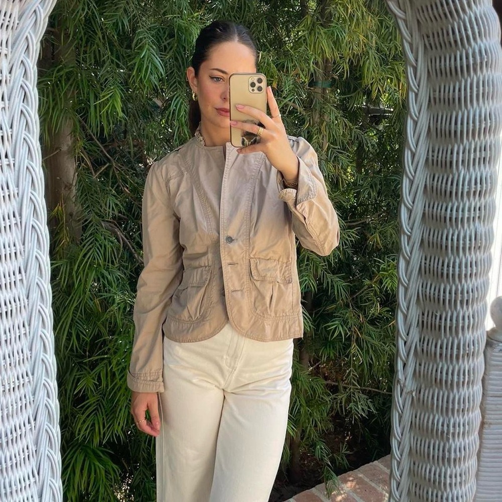 Timeless Sanctuary surpluses Khaki blazer sz m - Picture 6 of 7